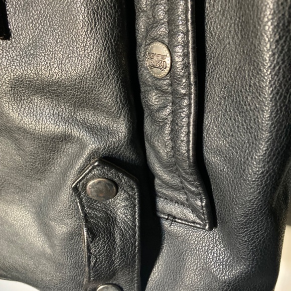 Vintage Open Road for Wilson Leather Moto Jacket W/Fringe Men’s XL - Picture 8 of 13